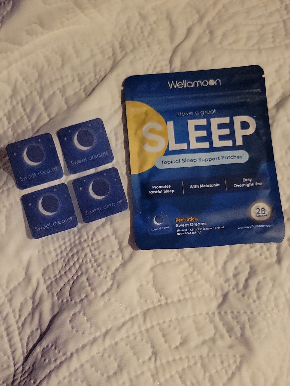 Wella Blue and Yellow Topical Sleep Support Patches